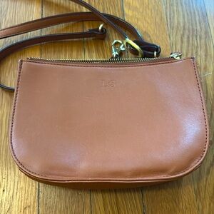 Lo & Sons The Waverley brown genuine leather adjustable belt bag OS